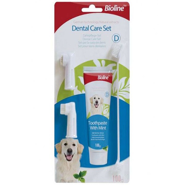 Bioline Nane Aromalı Köpek Ağız Bakım Seti
