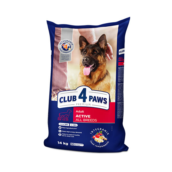 [457-D0955] Club4Paws Premium Active Tavuklu Tüm Irklar İçin Yetişkin Köpek Maması