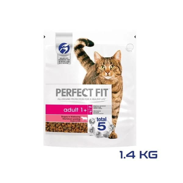 [421784] Perfect Fit Biftekli Yetişkin Kedi Maması (1.4 Kg)