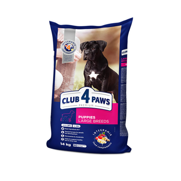 [457-D0968] Club4Paws Premium Large Breed Tavuklu Büyük Irk Yavru Köpek Maması