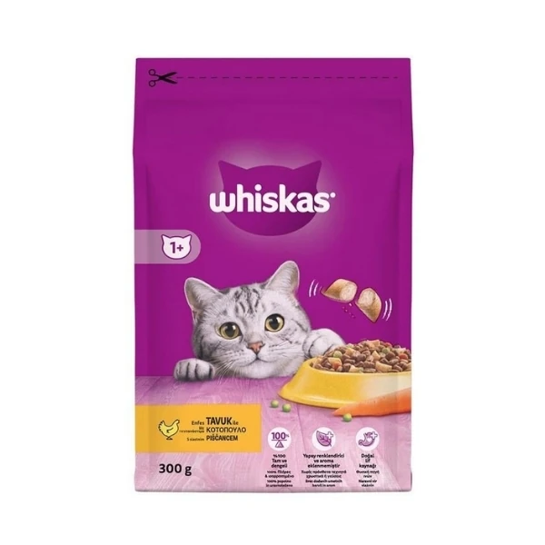 [449872] Whiskas Tavuklu ve Sebzeli Yetişkin Kedi Maması (300 Gr)
