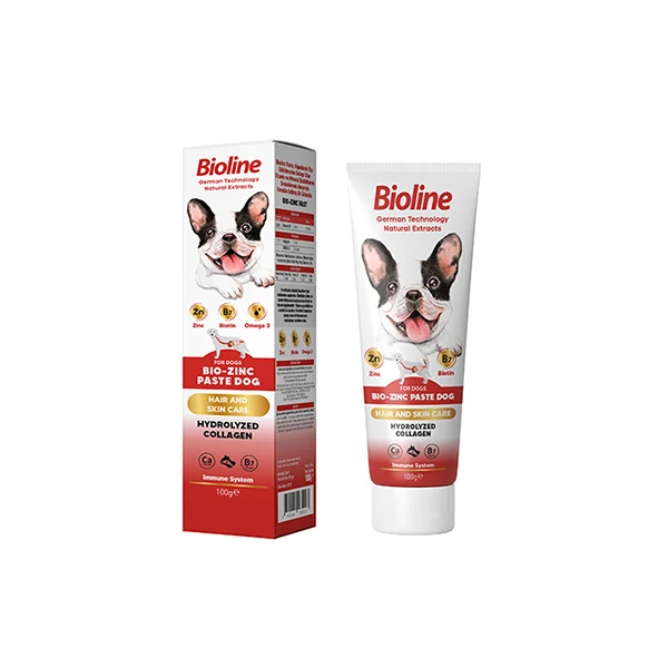 [681-8512] Bioline Deri ve Tüy Bakımı Destekleyici Biotin ve Zinc Paste Köpek Macunu