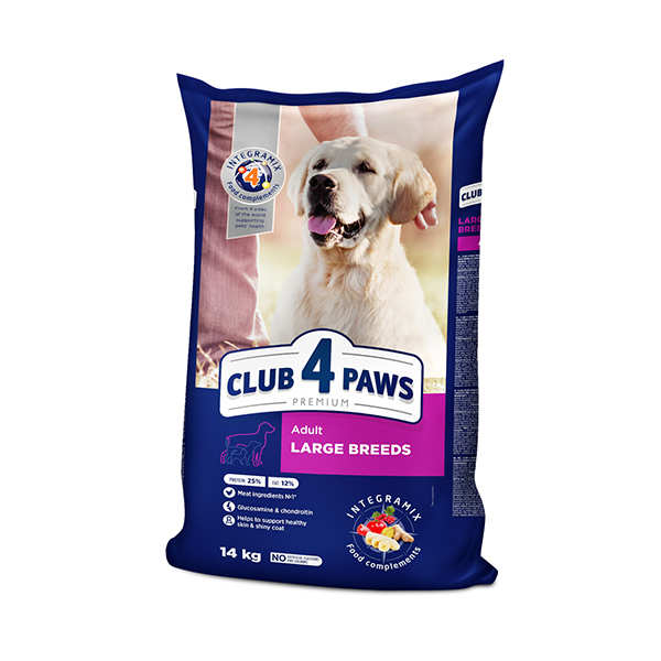 [457-D0964] Club4Paws Premium Large Breed Tavuklu Büyük Irk Yetişkin Köpek Maması