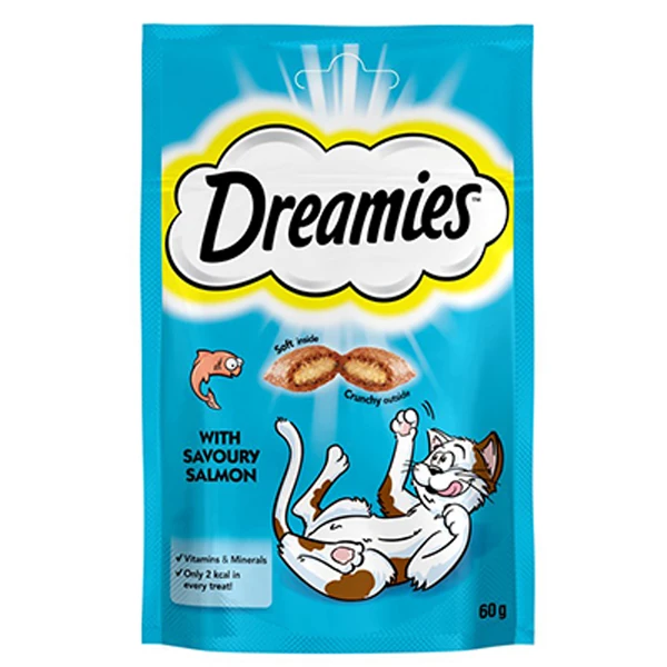 [329224] Dreamies İçi Dolgulu Somonlu Kıtır Kedi Ödül Maması (1 Adet)