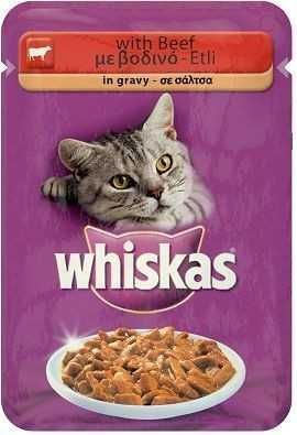 [112481] Whiskas Pouch Biftekli Yetişkin Konserve Kedi Maması (1 Adet)