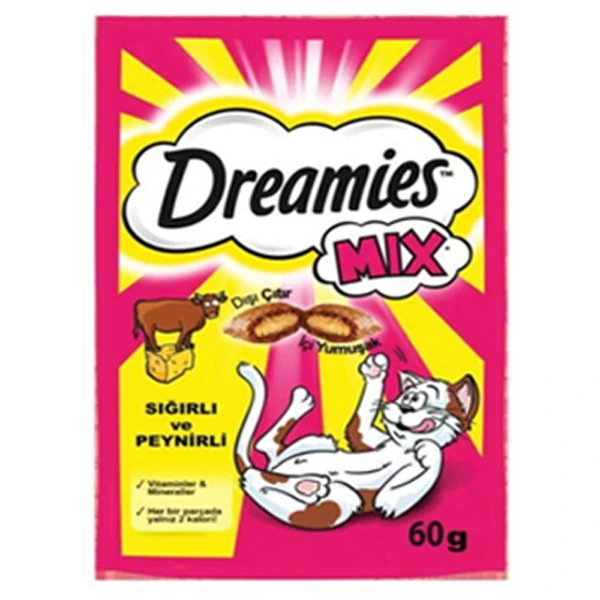 [272080] Dreamies Biftek ve Peynirli Mix Kedi Ödül Maması (1 Adet)