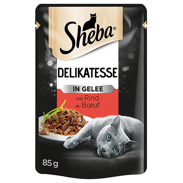 [4770608257996] Sheba Jöleli Sığır Etli Yetişkin Konserve Kedi Maması (1 Adet)