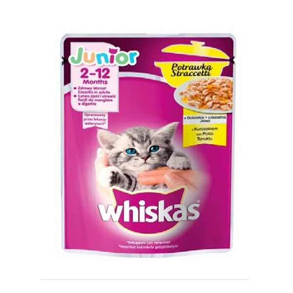 [379543] Whiskas Pouch Güveç Junior Konserve Kedi Maması (1 Adet)