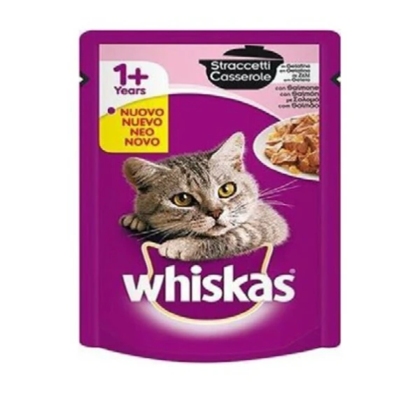 [351250] Whiskas Somonlu Güveç Pouch Konserve Kedi Maması (1 Adet)