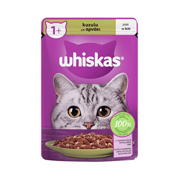 [443951] Whiskas Pouch Kuzu Etli Yetişkin Konserve Kedi Maması (1 Adet)