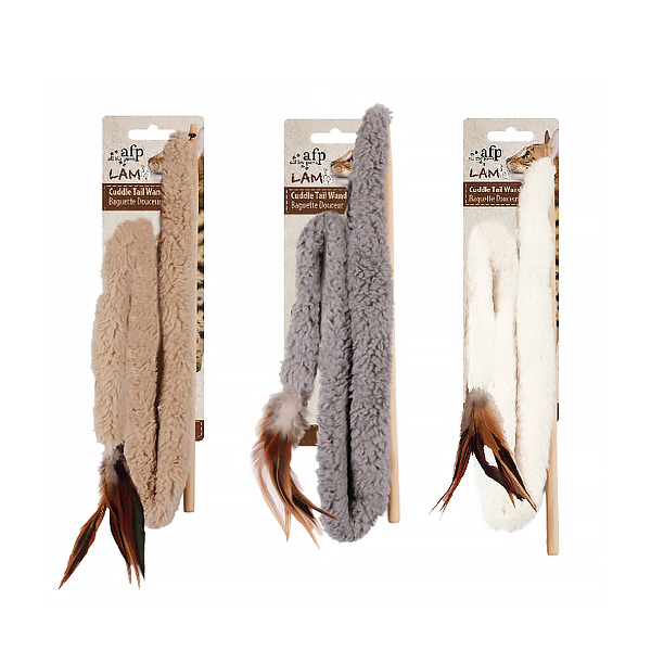 [680-2121] Afp Lambswool Kuyruklu Peluş Kedi Oyuncağı