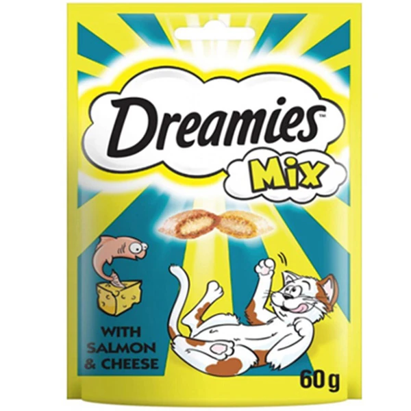 [329216] Dreamies Somon ve Peynirli Mix Kedi Ödül Maması (1 Adet)