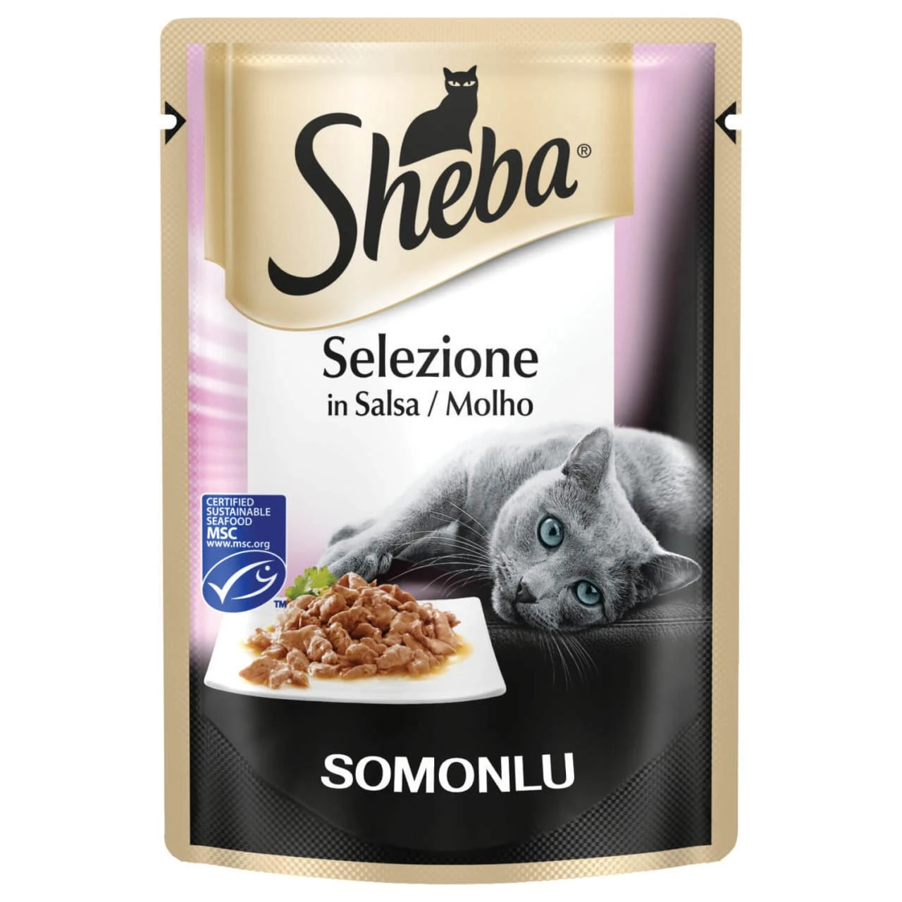 [410043] Sheba Selection Soslu Somonlu Yetişkin Konserve Kedi Maması (1 Adet)