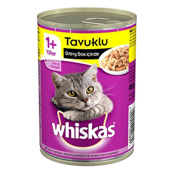 [450179] Whiskas Tavuklu Yetişkin Konserve Kedi Maması (1 Adet)