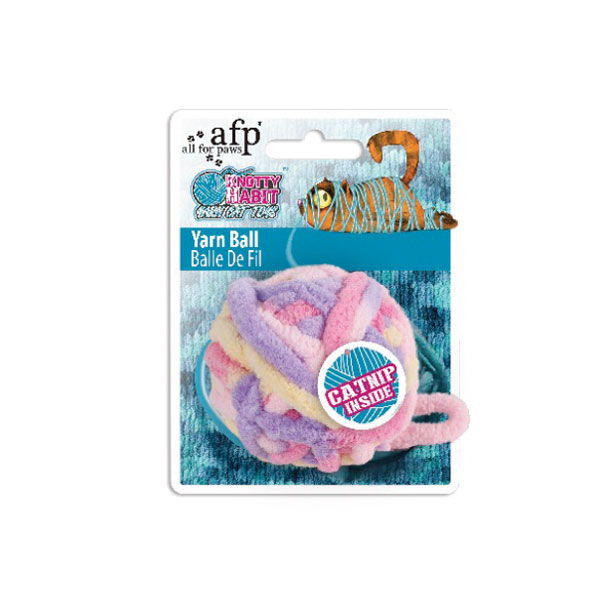 [680-2901] Afp Knotty Habit Kedi Otlu Yumak Top Kedi Oyuncağı