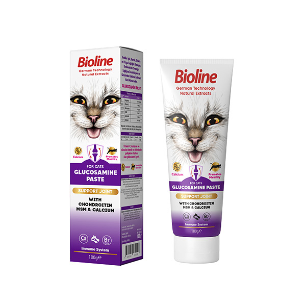 [681-8504] Bioline Eklem Sağlığı için Glucosamine Paste Kedi Macunu
