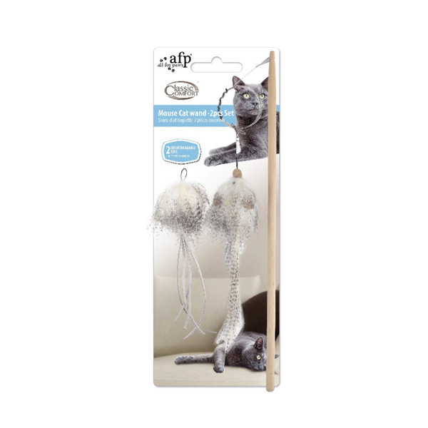 [680-2389] Afp Classic Comfort Fare Peluş Kedi Olta Oyuncağı