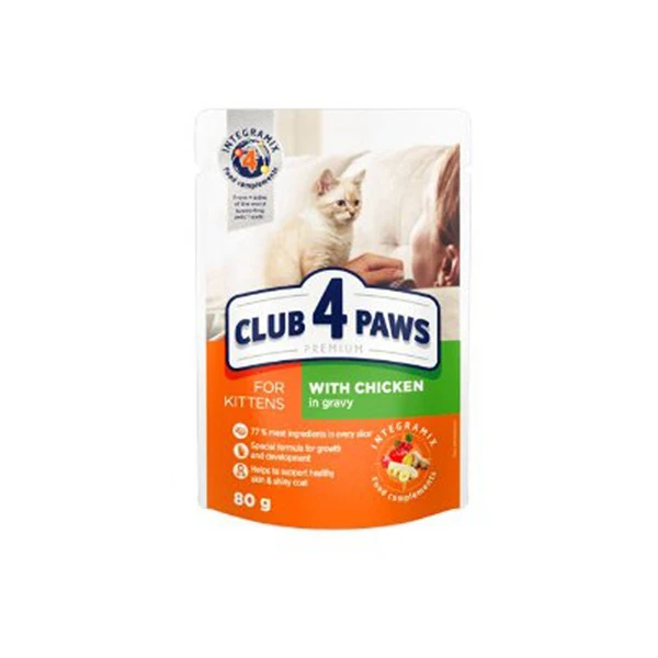 [456-C0883] Club4Paws Premium Pouch Yavru Kedi Konservesi (1 Adet)