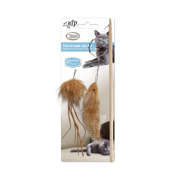 [680-2388] Afp Classic Comfort Balık Peluş Kedi Olta Oyuncağı