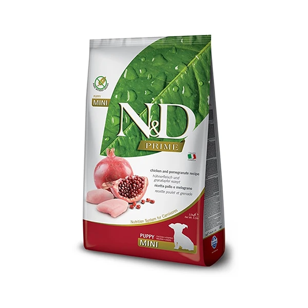 [8010276035998] N&D Prime Tavuklu Küçük Irk Tahılsız Yavru Köpek Maması (2.5 Kg)