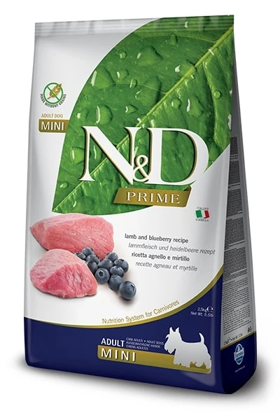 [PND0250074] N&D Prime Kuzu Etli Küçük Irk Yetişkin Köpek Maması (2.5 Kg)