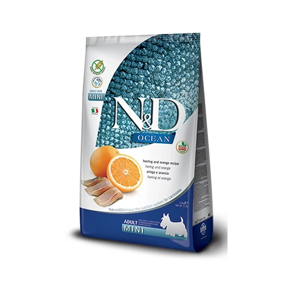 [PND0250062] N&D Ocean Balıklı Küçük Irk Tahılsız Yetişkin Köpek Maması (2.5 Kg)