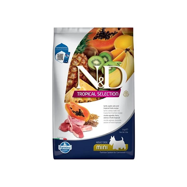 N&D Tropical Selection Kuzu Etli ve Tropical Meyveli Mini Irk Yetişkin Köpek Maması
