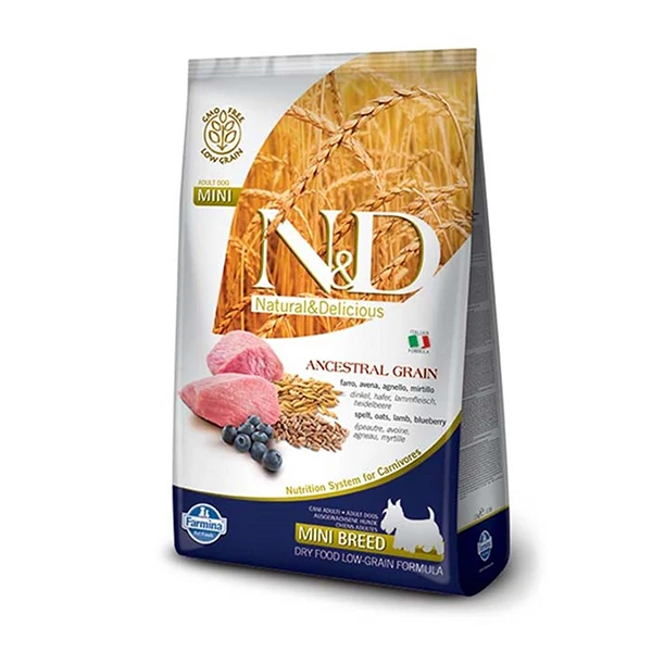 [PND0250083] N&D Düşük Tahıllı Kuzu Etli Küçük Irk Yetişkin Köpek Maması (2.5 Kg)