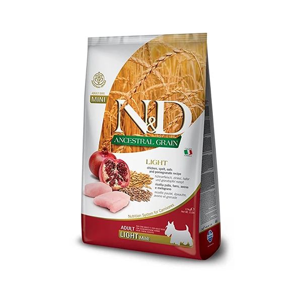 [PND0250085] N&D Düşük Tahıllı Light Tavuk ve Narlı Küçük Irk Diyet Köpek Maması