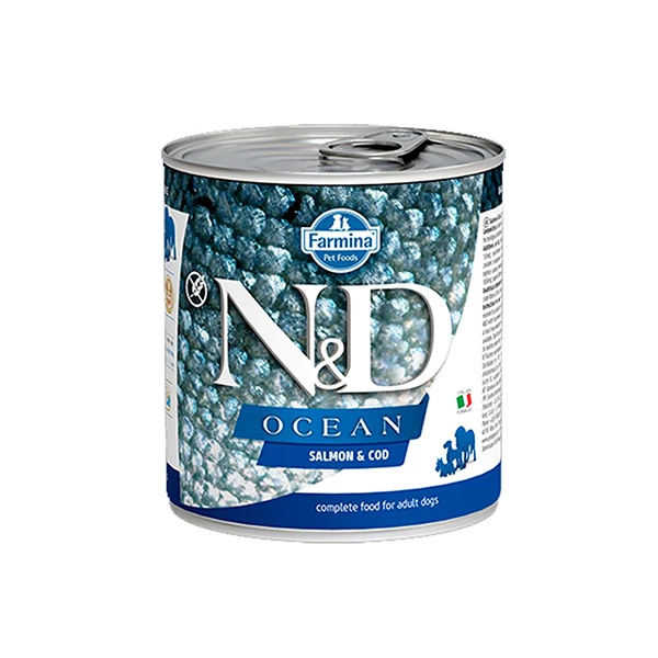 [PND285003] N&D Ocean Somonlu ve Morina Balıklı Konserve Yaş Köpek Maması (1 Adet)