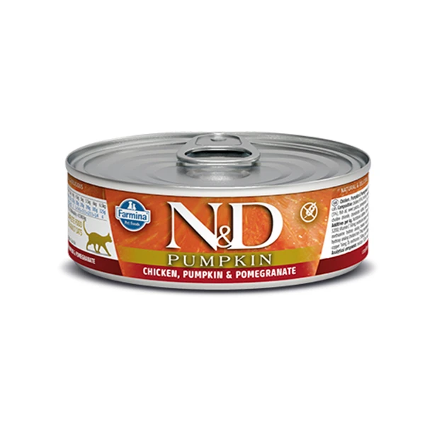 [PND070012] N&D Pumpkin Balkabaklı Tavuk ve Narlı Konserve Kedi Maması (1 Adet)