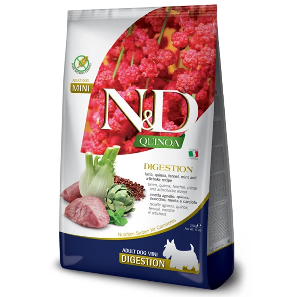 [8010276040060] N&D Quinoa Digestion Kuzulu Yetişkin Köpek Maması (2.5 Kg)