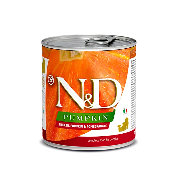 [8606014105704] N&D Pumpkin Tavuklu Yavru Konserve Köpek Maması (1 Adet)