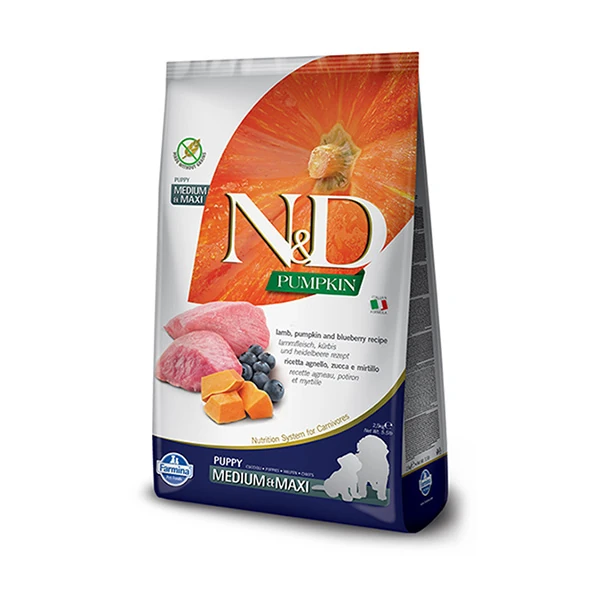 [PND025851S] N&D Pumpkin Balkabaklı Kuzu Etli Orta ve Büyük Irk Yavru Köpek Maması (2.5 Kg)