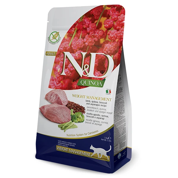 [8010276036964] N&D Quinoa Weight Management Kuzu Yetişkin Kedi Maması (5 Kg)