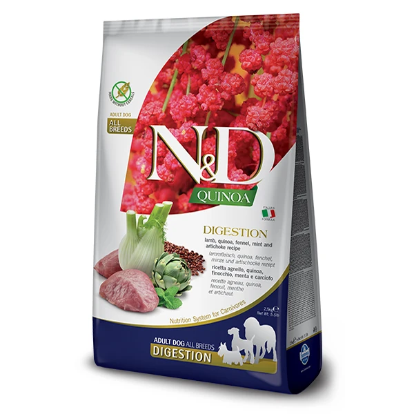 [8010276035578] N&D Quinoa Digestion Kuzu Etli Yetişkin Köpek Maması (2.5 Kg)