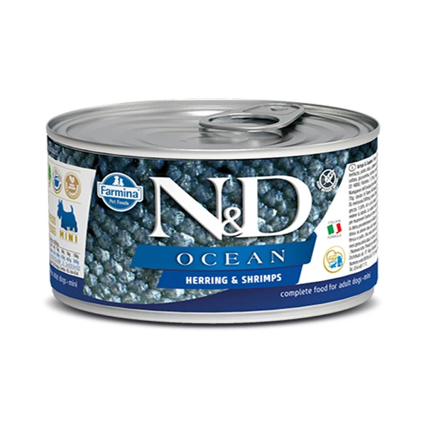 [8606014102215] N&D Ocean Ringa Balıklı ve Karidesli Konserve Köpek Maması (1 Adet)