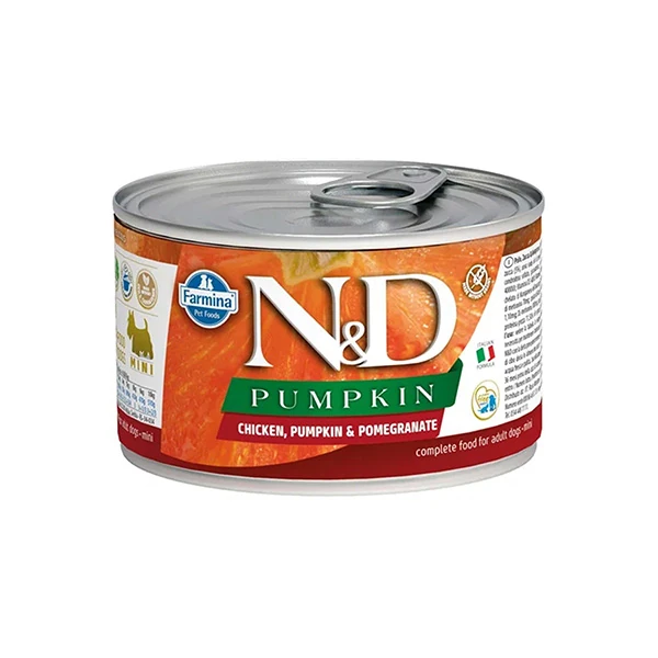 [PND140012] N&D Pumpkin Tavuklu ve Narlı Mini Irk Konserve Yaş Köpek Maması (1 Adet)