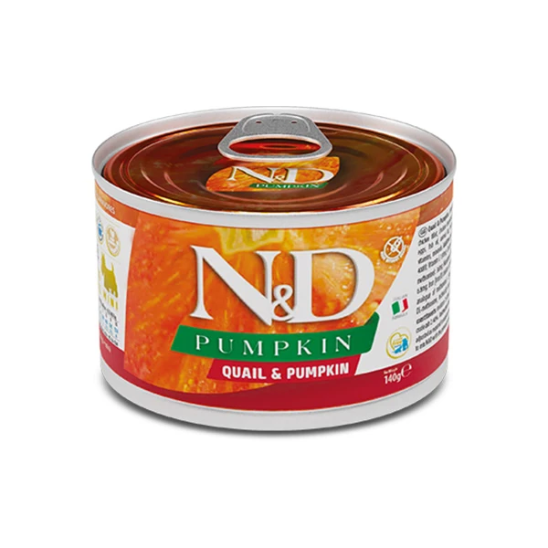 [PND140015] N&D Pumpkin Bıldırcın ve Balkabaklı Mini Irk Konserve Yaş Köpek Maması (1 Adet)