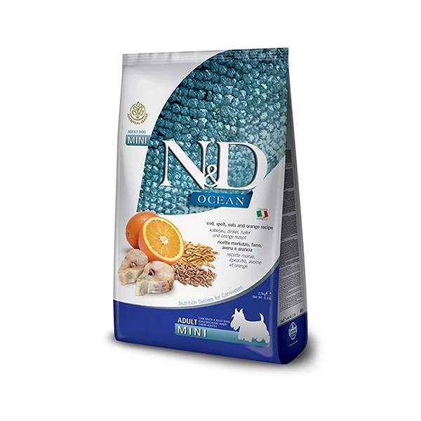 [PND0250066] N&D Ocean Düşük Tahıllı Balıklı Küçük Irk Yetişkin Köpek Maması (2.5 Kg)
