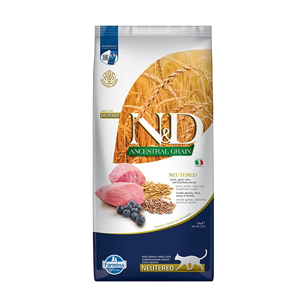 [PND1000025] N&D Düşük Tahıllı Kuzu Etli Kısırlaştırılmış Kedi Maması
