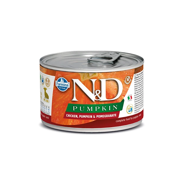 [8606014105759] N&D Pumpkin Mini Starter Tavuklu Yavru Konserve Köpek Maması (1 Adet)