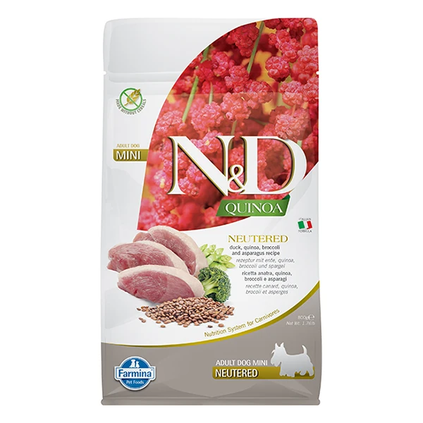 [PND0080069] N&D Quinoa Ördekli ve Brokolili Kısırlaştırılmış Köpek Maması