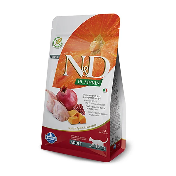 [PND0500033] N&D Pumpkin Balkabaklı Bıldırcın ve Narlı Yetişkin Kedi Maması (5 Kg)