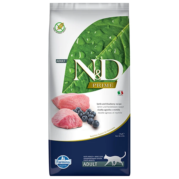 [8010276024961] N&D Prime Kuzu Etli Tahılsız Yetişkin Kedi Maması