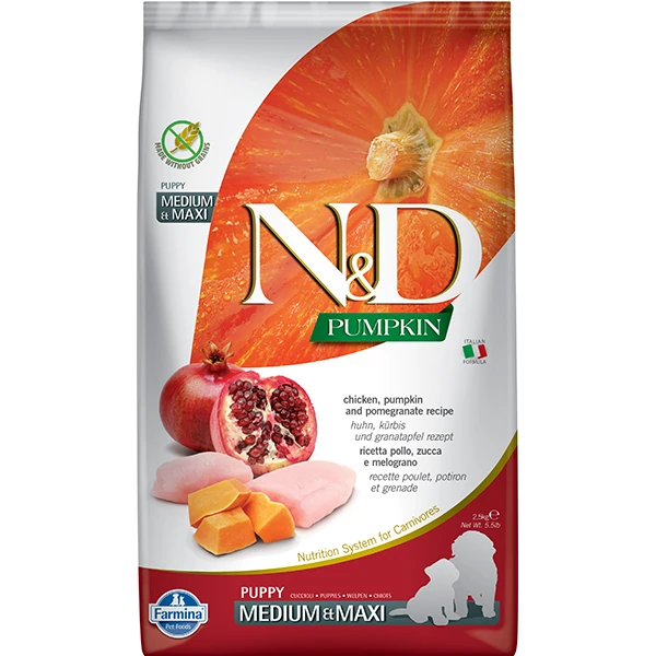 [PND0250118] N&D Pumpkin Tavuk ve Narlı Büyük ve Orta Irk Yavru Köpek Maması (2.5 Kg)