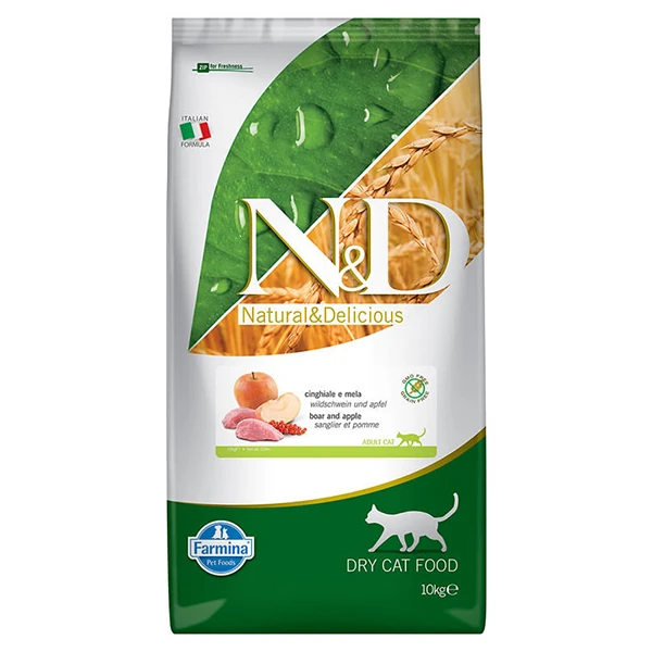 [8010276024954] N&D Prime Domuzlu ve Elmalı Tahılsız Yetişkin Kedi Maması