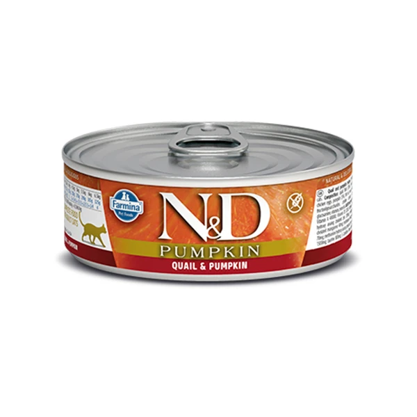 N&D Pumpkin Balkabaklı ve Bıldırcınlı Konserve Kedi Maması
