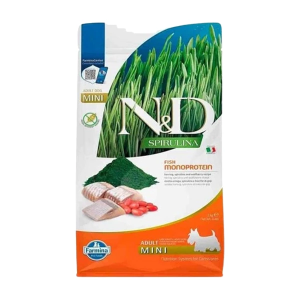 [PND0200008] N&D Spirulina Ringa Balıklı Mini Irk Yetişkin Köpek Maması