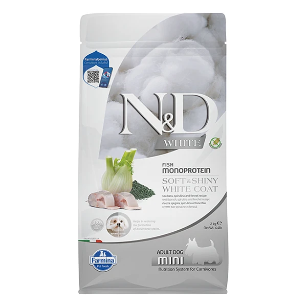 [PND0200002] N&D White Levrek Rezene ve Spirulina Küçük Irk Beyaz Yetişkin Köpek Maması